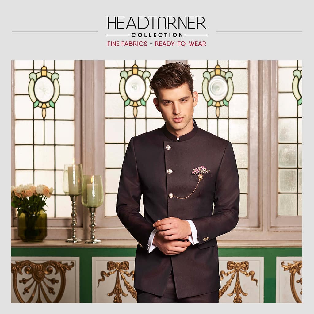 Trend at every turn. With this iconic golden-buttoned bandhgala. Pairs nicely with a Mandarin collar shirt and matching trousers. One of the finest from #Arvind's latest festive wear selection. And the pride and joy of our #HeadTurner Collection. Our iconic silk blend fabric has never looked better! Don’t you agree? To see more like this, click on the link in bio.
.
.
.
.
.
.
.
.
.
#fashioningpossibilities #madetofit #madetowear #tailormade #fashionclothes #menswear #mensfashion #mensstyle #mensoutfit #fashionformen #suitup #suited #suitstyle #tailoredsuit #finefabric #thearvindstore