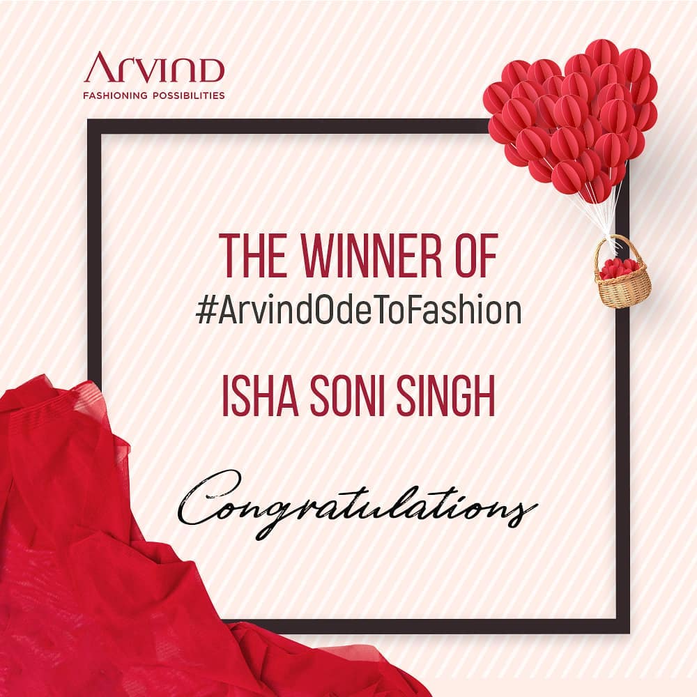 We swooned over your poetic entries for #ArvindOdeToFashion. But here is the budding poet who impressed us the most! Congratulations and happy Valentine's Day to Isha Sony Singh.
.
.
.
#ArvindOdeToFashion #ArvindFashioningPossibilities #valentinesday2019
