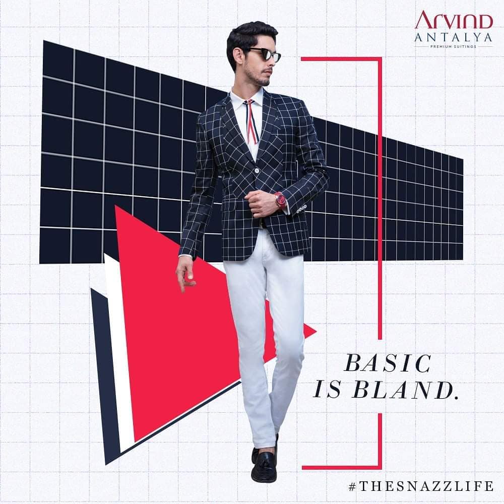 When you’re living #TheSnazzLife, you see possibilities in pattern. Turn that possibility into something magical with Arvind Antalya Range of suits.

#ArvindFashioningPossibilities