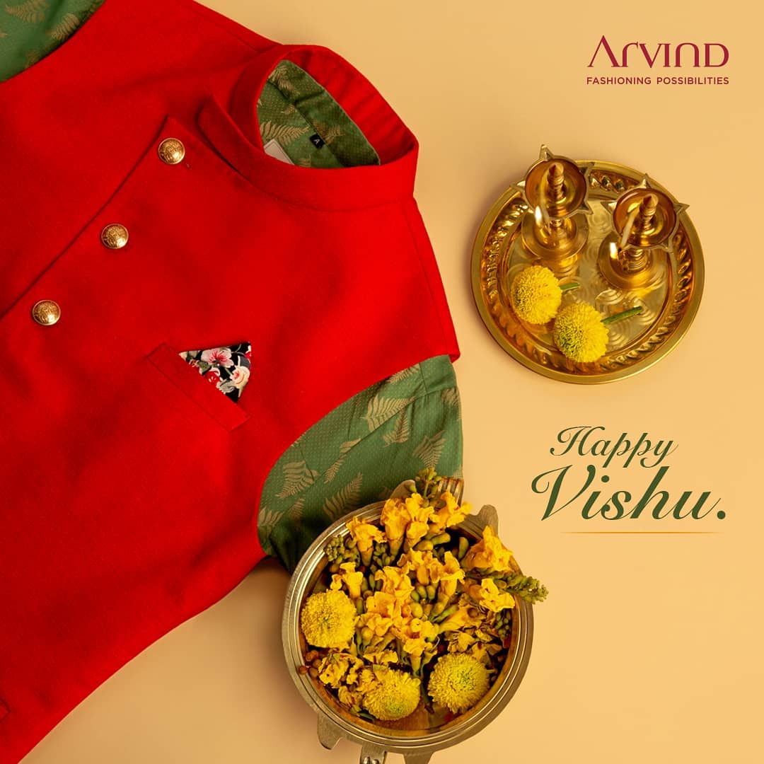 Let this coming year be filled with love, happiness and of course, style. Happy Vishu to all of you from Arvind