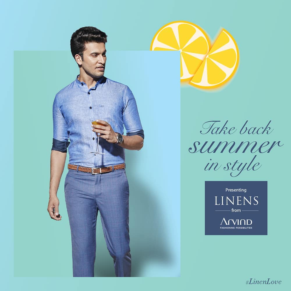 Why should summer stop you from living to the fullest? Try our range of Linen shirts and trousers and get the better of the heat.

#LinenLove #ArvindFashioningPossibilities #Linen