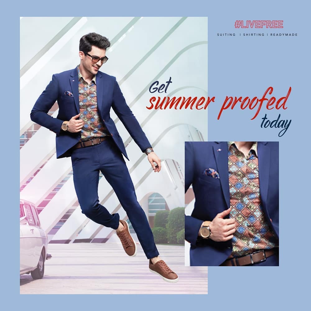 Arvind SS19 range of clothes are made with a blend of Tencel and cotton to protect you from heat. Don't just look fab, but also feel fab and #LiveFree in Arvind's SS19 range.

#ArvindFashioningPossibilities #SS19 #Summer #LiveFree
