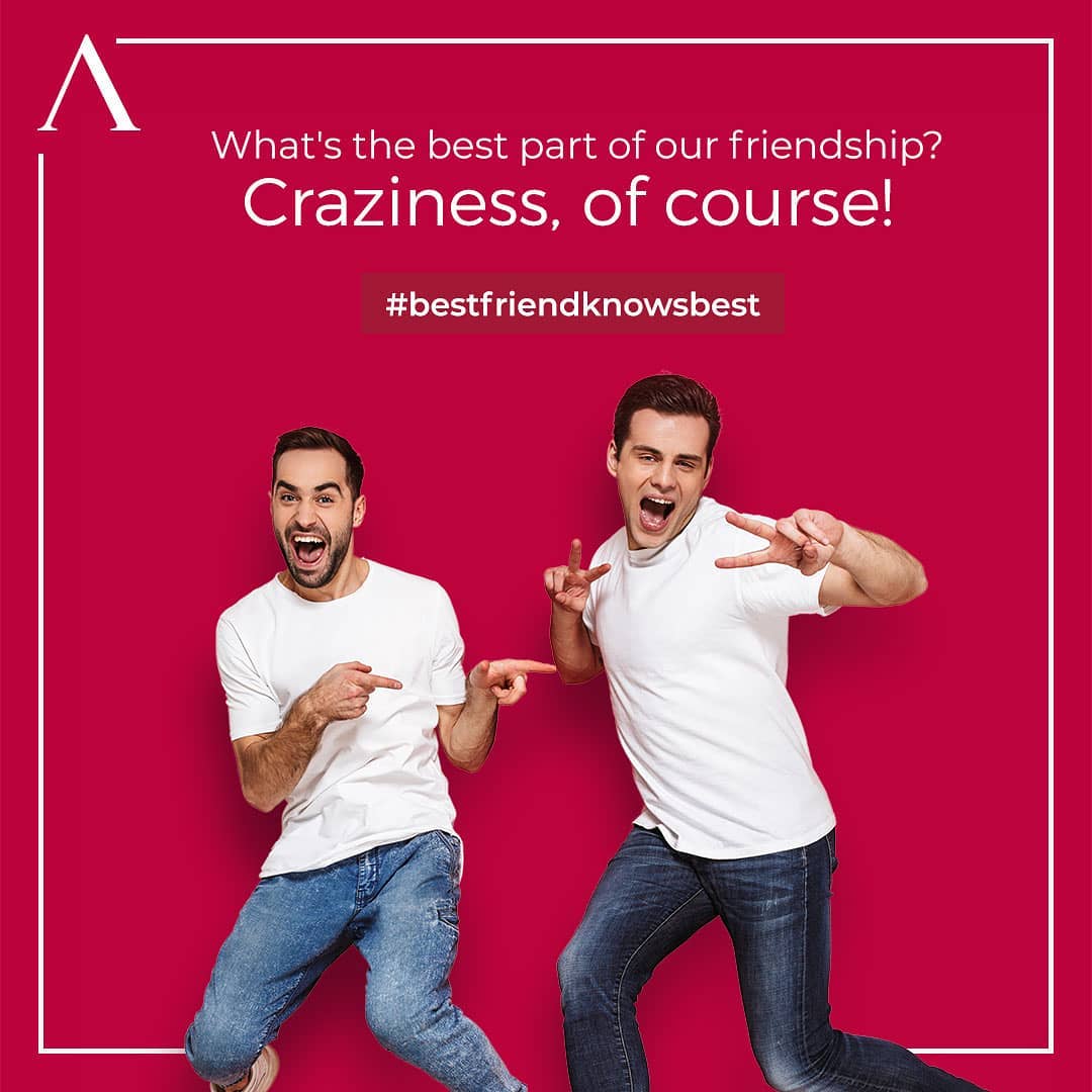 You are the perfect fit for him, and we for you two. For all the times he was your comfort place, gift him a piece of comfort clothing to him. Arvind is celebrating your friendship because #bestfriendknowsbest.