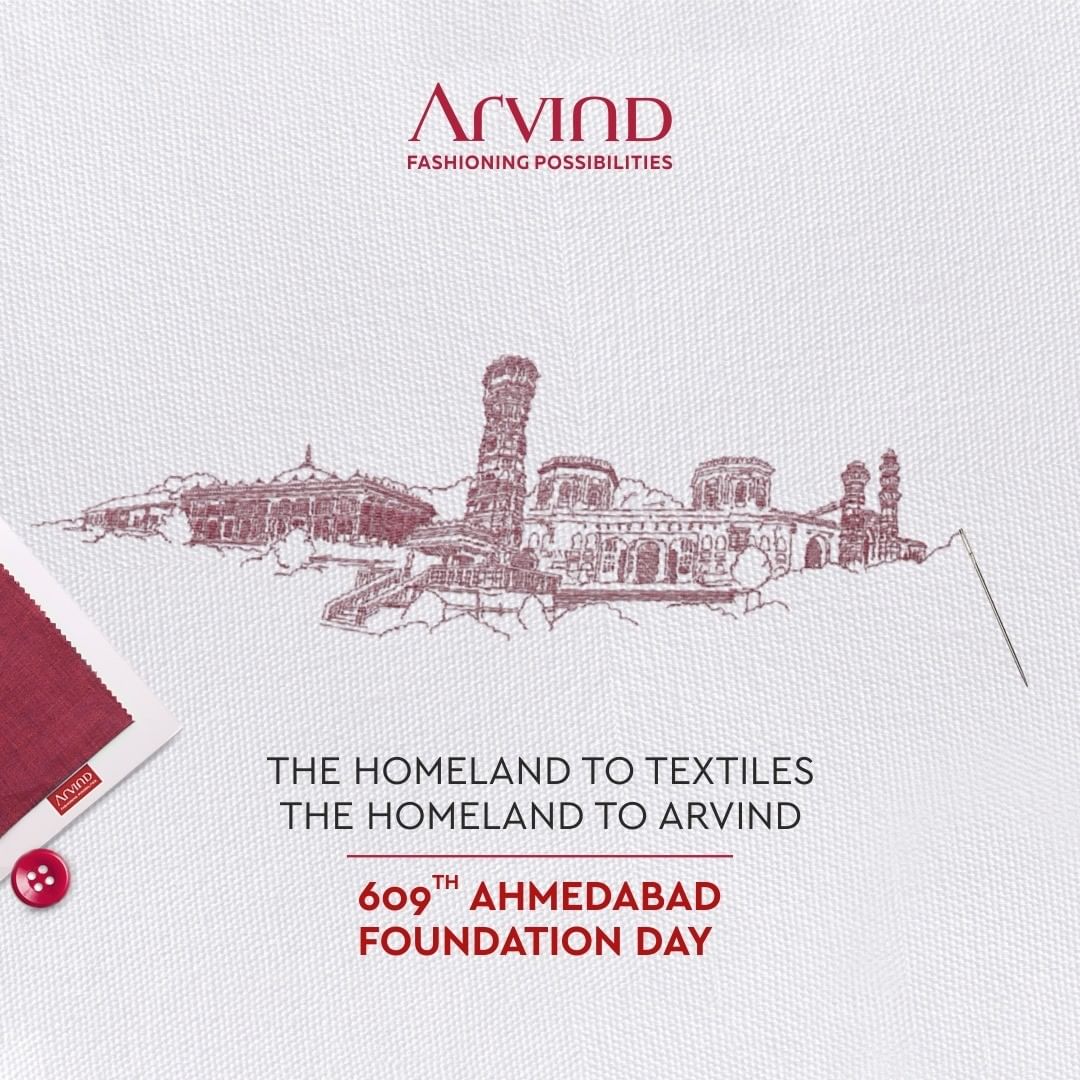 Celebrating 609 years of Ahmedabad, the land of textiles and our home!
.
.
#gentlemenfashion #premiumclothing #mensclothes #everydaymadewell #smartcasual #fashioninstagram #dressforsuccess #itsaboutdetail #whowhatwearing #thearvindstore #classicmenswear #mensfashion #malestyle #authentic #arvind #menswear #ahmedabadfoundationday #happybirthdayahmedabad