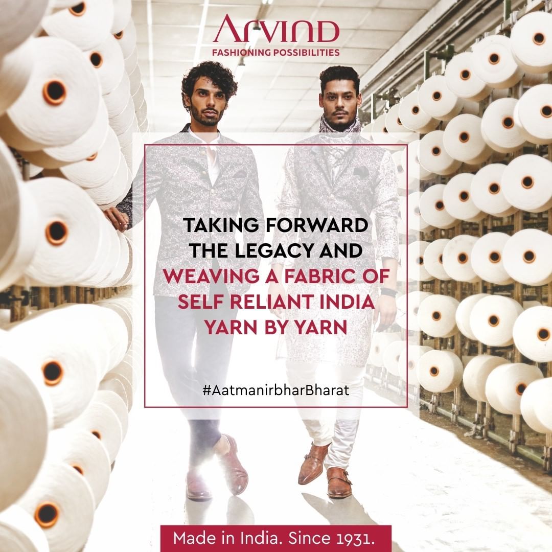 We are taking forward the legacy of strong leaders who started making clothes for Indians in India and then took the globe under their wings. 
Now, let us together make India a self-reliant country and head on to the path of prosperity!
.
.
#ArvindMenswear #Arvind #TheArvindStore #smartcasual #fashioninstagram #dressforsuccess #itsaboutdetail #whowhatwearing #thearvindstore #classicmenswear #mensfashion #malestyle #selfisolation #lockdown2020 #positivevibes #positive #positivemindset #openforbusiness #AatmanirbharBharat #VocalForLocal #LocalBusiness #SmallBusiness #SupportSmallBusiness