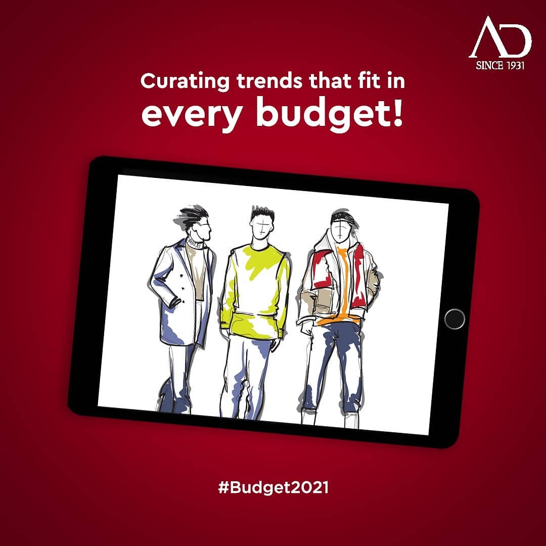 New budget, new trends with AD fashion!
.
.
.
#ADfashion #ArvindFashion #TheArvindStore #MensFashion #Fashion #StayStylish#budget #budget2021 #MadeInIndia