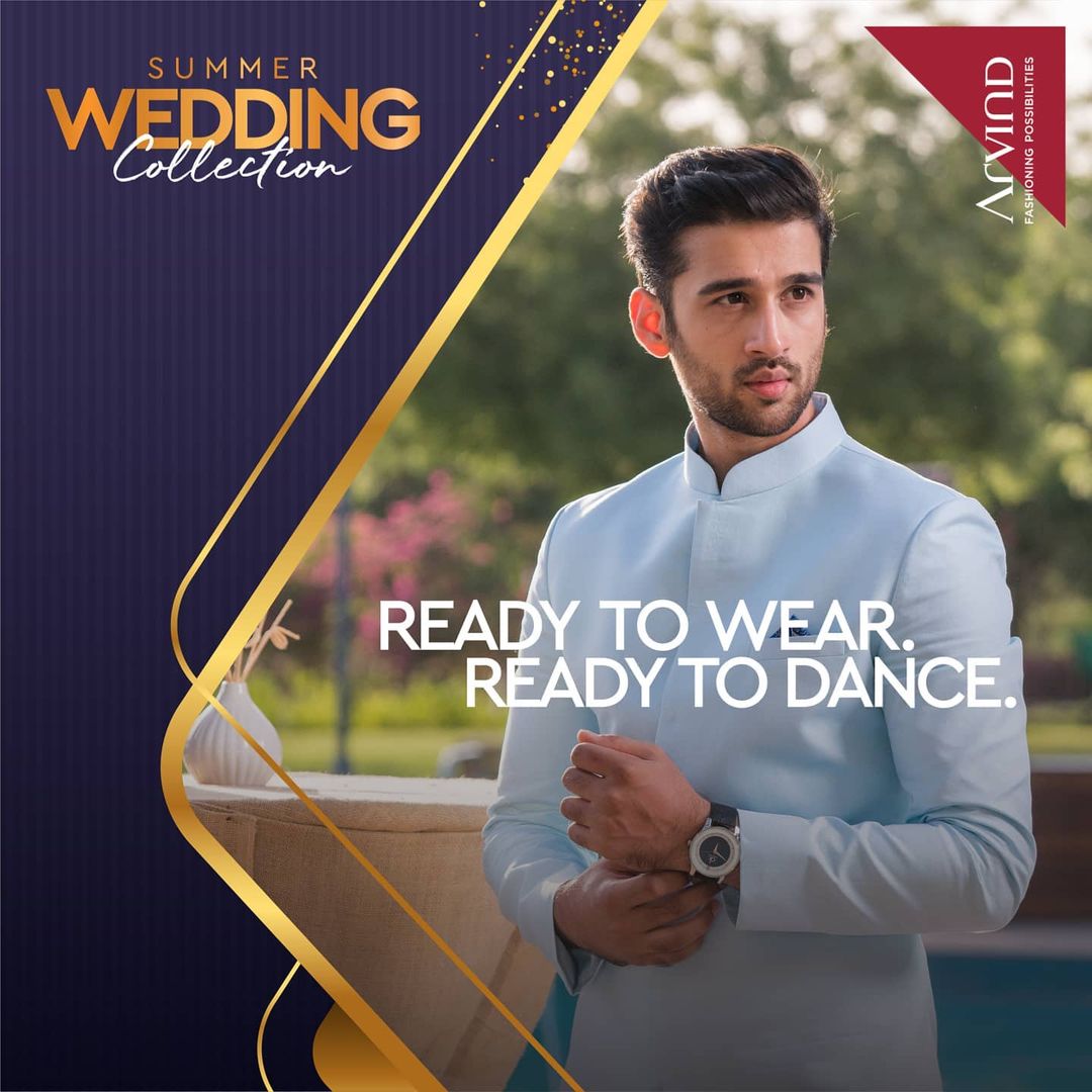 Feel free to dance your heart out, even in this weather. The Summer Wedding Collection also has cool & comfortable ready to wear shirts, suits, blazers and bundis.

Please take all the precautions. 
Stay safe & celebrate.

#Arvind #Summer #WeddingCollection
#ReadyToWear #Fashion #Style
#StyleUpNow #FashioningPossibilities
