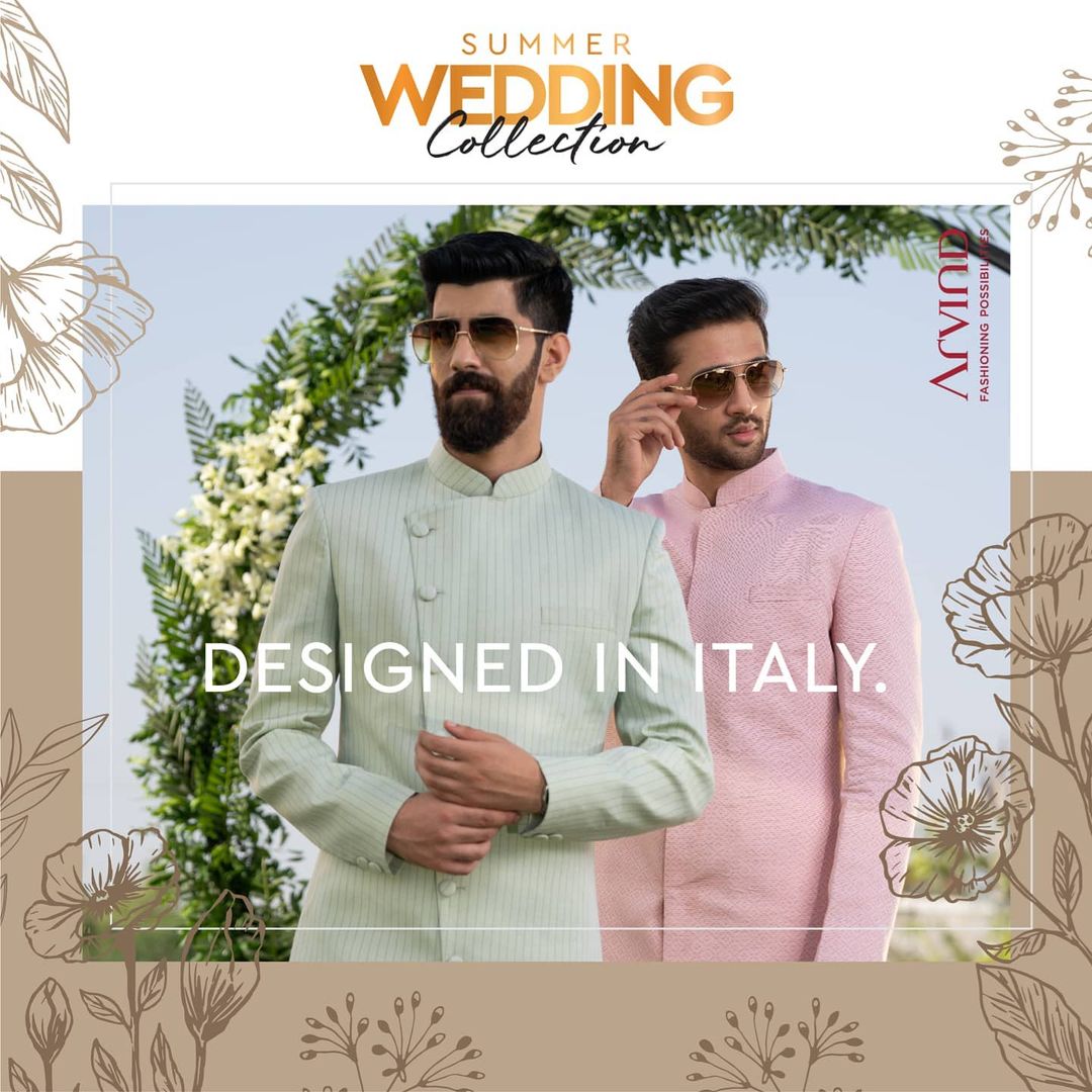 Experience the luxury of exclusive designs, crafted in our Italian Studio.

Please take all the precautions.
Stay safe & celebrate.

#Arvind #Summer #WeddingCollection
#Fabrics #Fashion #Style
#Linen #LinenLook #GizaCotton
#StyleUpNow #FashioningPossibilities