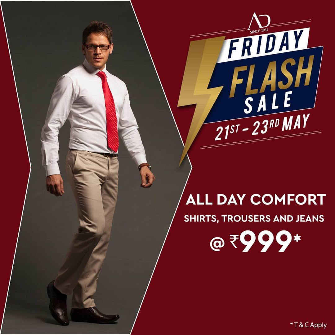 The Arvind Store,  OfferAlert, FridayFlashSale, Arvind, ADbyArvind, Menswear, Dapper, Fashion, Style, StyleUpNow, YayFriday, FashioningPossibilities