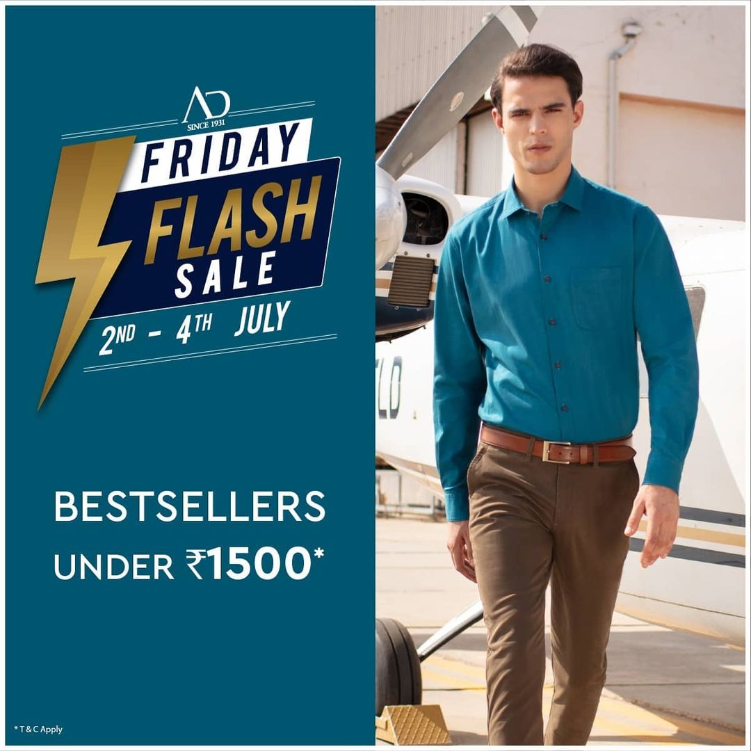 #OfferAlert
Time to grab these bestsellers from AD, with the best of offers at the #FridayFlashSale from 2nd to 4th July! Shop now on arvind.nnnow.com

#Arvind #ADbyArvind #Menswear #FridayFashion #YayFriday #Suave #Style #StyleUpNow #Dapper #FashioningPossibilities