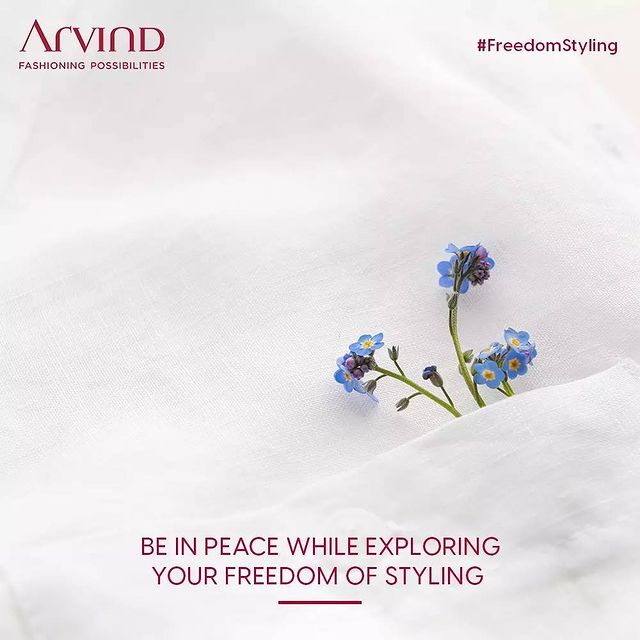Express and exercise your Freedom of styling!
Let your style be as majestic as the Sun;
Be in peace while exploring your freedom of styling. 
Let your fashion goals be inspired by the sky & the ocean;
Be an evergreen fashion inspiration.
#FreedomOfStyling #FreedomToStyle #TriColours #YourFashionYourWay #IndependenceDay #India #OneNationManyStyles #ColoursOfPatriotism #WearYourSentiments #JaiHind #Arvind #ArvindMensWear #FashioningPossibilities