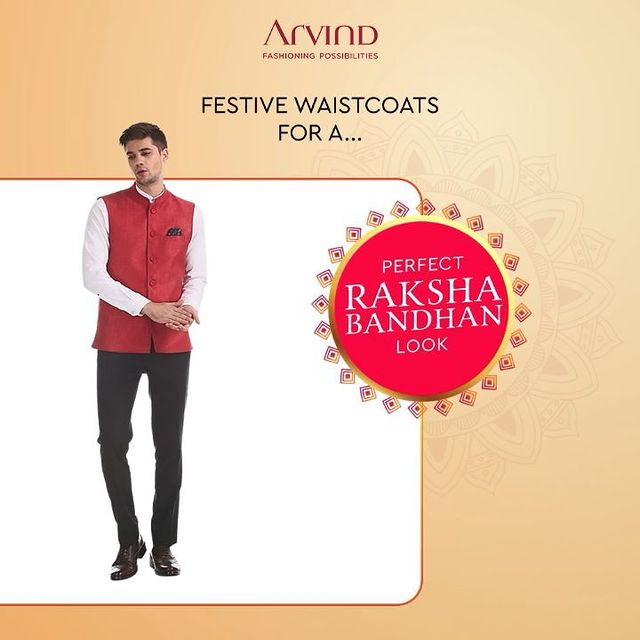Are your ready to get festive with our Men's Traditional Collection?

Our Ethnic Waistcoats will let you steal all the limelight as you look edgy with our sprightly-hued attires. 

Head to the link in bio to shop this trend. 

#ADbyArvind #FashioningPossibilities #ReadyToWear #Menswear #StayStylish #FestiveEdit #Rakshabandhan #RakhiOutfit #WaistCoat #TraditionalWear #MensEthnic #MensFashion #Trends #Fashion #MensWear