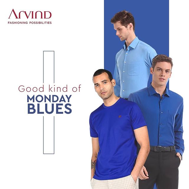 Make Monday the most productive day of the week by dressing right for it!

Shop Now: https://bit.ly/3DiQMXa

#Arvind #FashioningPossibilities #MondayBlues #UndoTheBlues #GoodKindOfBlues #MesmerizingMondayBlues #WeekdayStyle #OfficeWearCollection #Menswear