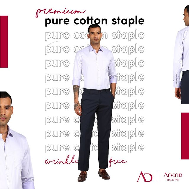 This range of wrinkle-free shirts are a must-have in your wardrobe! 

Link in Bio

#Arvind #FashioningPossibilities #ADByArvind #CottonShirts #Checks #CasualStyle #CottonFabric #CasualCapsule #CasualEssentials #MensWear #MensFashion
