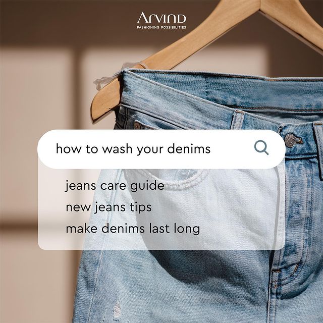 #arvindtipsonthego : Your favorite pair of jeans can look fab over time. Here's our take on how you can maintain and keep them hanging in your wardrobe longer.

Shop Now :
https://arvind.nnnow.com/
.
.
. 
.
.
.
.
.
.
.
.
.
.
#Arvind #FashioningPossibilities #MensWear
#washing #cleaning #laundry #clean #drycleaning #laundryday #laundryroom #laundryservice #laundromat #wash #ironing #home #laundrytime #dryclean #carpetcleaning #clothes #drycleaners #washingmachine #cleanclothes #washcare #denimjeans #cleaner #detergent #lavanderia #follow #denimwashguide