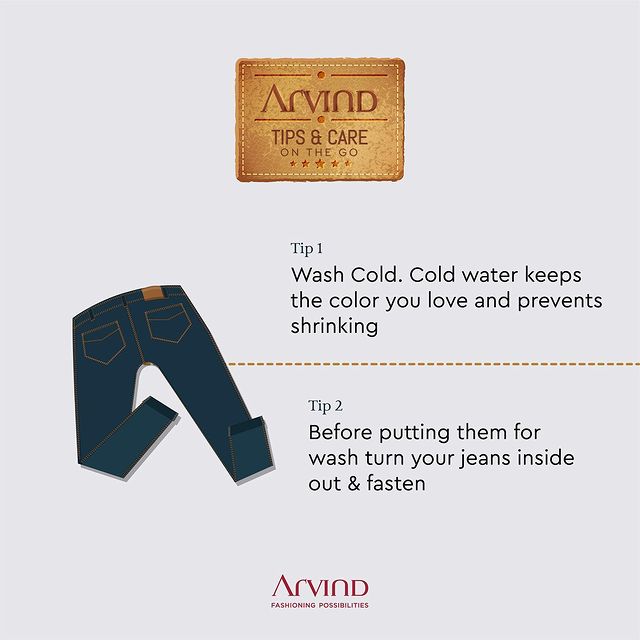 #arvindtipsonthego : Your favorite pair of jeans can look fab over time. Here's our take on how you can maintain and keep them hanging in your wardrobe longer.

Shop Now :
https://arvind.nnnow.com/
.
.
. 
.
.
.
.
.
.
.
.
.
.
#Arvind #FashioningPossibilities #MensWear
#washing #cleaning #laundry #clean #drycleaning #laundryday #laundryroom #laundryservice #laundromat #wash #ironing #home #laundrytime #dryclean #carpetcleaning #clothes #drycleaners #washingmachine #cleanclothes #washcare #denimjeans #cleaner #detergent #lavanderia #follow #denimwashguide