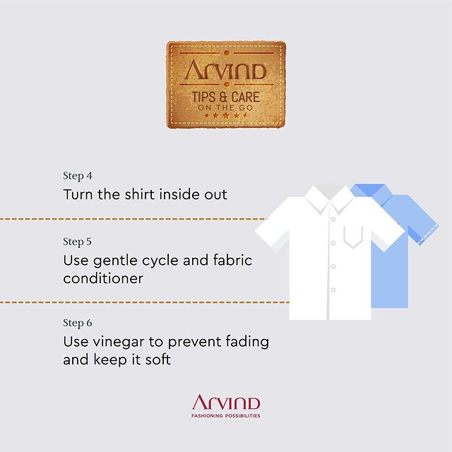 While faded jeans are a fad, faded shirts are definitely gloomy. We shortlisted a few tips to make your shirts last longer without losing the appeal. So which one are you trying today?!

Shop Now:
https://arvind.nnnow.com
.
.
.
.
.
.
.
.
.
.
.
.
.
#Arvind #FashioningPossibilities #MensWear
#menfashion #menstyle #fashion #men #menswear #style #mensfashion #mensstyle #menwithstyle #fashionblogger #instagood #ootd #model #streetstyle #lifestyle #instafashion #fashionstyle #menwithclass #photography #streetwear #washcare #gentleman #outfit #photooftheday #instagram #outfitoftheday #washguide