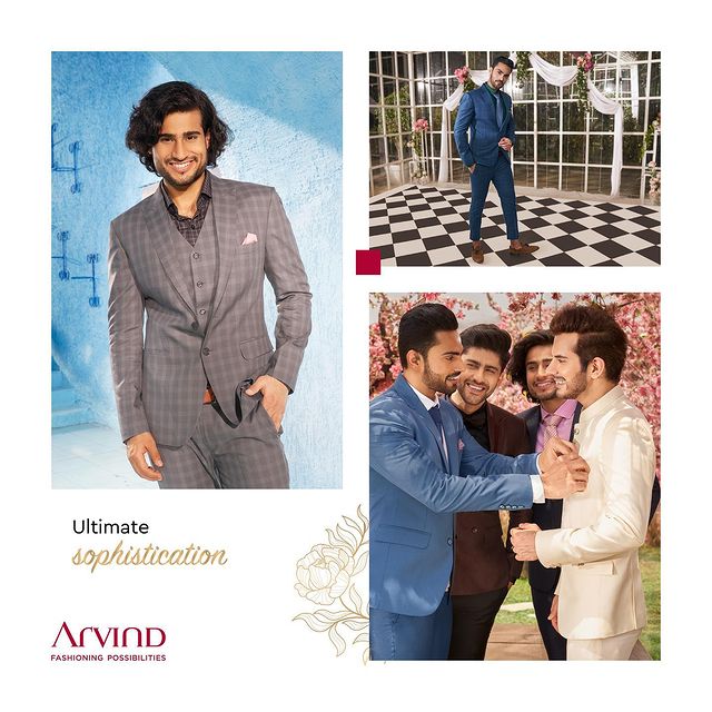 Make a long-lasting impression through your exquisite suit made with the finest and softest fabric perfect for all weather and occasions.
.
.
.
.
.
.
.
.
.
.
.
.
.
.
#Arvind #FashioningPossibilities #MensWear #suits #fashion #style #suitstyle #dresses #mensfashion #onlineshopping #indianwear #tuxedo #weddingwear #ethnicwear #groomclothing #menswear #formalsuits #suiting #receptionattire #instafashion #wedding #designer #indianfashion #suitmaterial #tailoredmade #customfit #jodhpuri #weddingwearformen #fashionblogger #menstyle