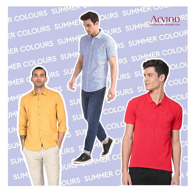 Trends may come and go, but one thing that remains is the idea of dressing in seasonal colours. Summer colours are all about vibrant, rich and bold colors - Visit The Arvind Store today to shop the summer collection.
.
.
.
. 
.
.
.
.
.
.
.
.
.
#Arvind #FashioningPossibilities #MensWear
#tshirts #tshirt #fashion #apparel #summerwear #tshirtdesign #clothing #shirts #design #polotshirts #art #style #love #streetwear #clothingbrand #clothes #clothingline #mensfashion #instagood #streetstyle #summer #menswear #mensfashion #fashion #menstyle #style #mensstyle #summerclothing