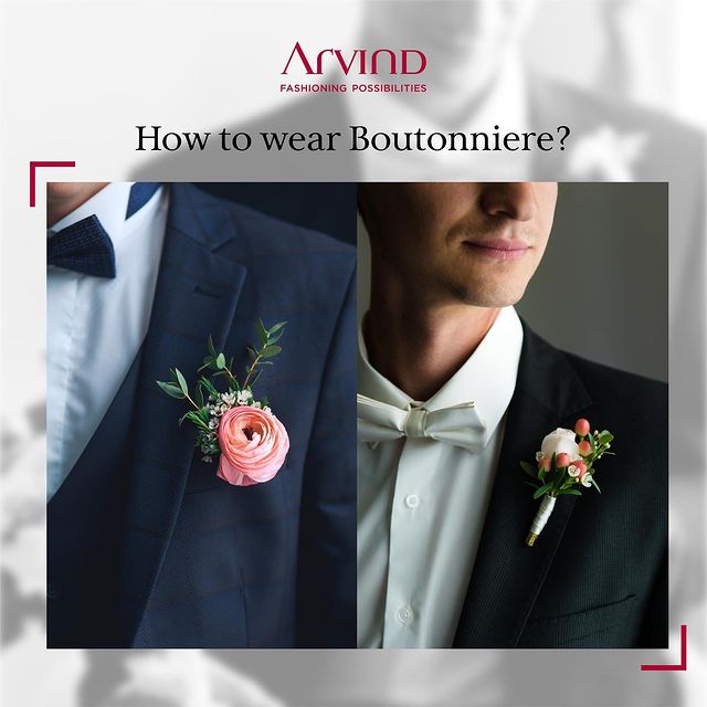 Boutonnieres adorn a suit during special occasions and pinning it the right way is a skill. It should be placed on the left lapel or pin it in your pcoket. You can keep these points in mind to make sure you get it right!
.
.
.
.
.
.
.
.
.
.
.
.
.
#Arvind #FashioningPossibilities #MensWear #suits #boutonniere #style #suitstyle #dresses #mensfashion #onlineshopping #indianwear #tuxedo #weddingwear #ethnicwear #groomclothing #menswear #formalsuits #suiting #receptionattire #instafashion #wedding #designer #indianfashion #suitmaterial #tailoredmade #customfit #jodhpuri #weddingwearformen #fashionblogger #menstyle