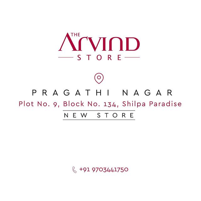 Get your style-statements at, 📍Pragathi Nagar. Visit us soon to stock up your 
wardrobe with the freshest trends of the season. Fine suitings, ready-made outfits, premium custom-wear…it’s all here. 
So, hurry & head to the store! 
.
.
.
.
.
.
.
.
.
.
.
#Arvind #FashioningPossibilities #MensWear #franchise #newstoreopening #franchisingbusiness #newstore #franchiseowner #franchiseopportunities #arvindfranchise #Businessowner #businessgrowth #businessmarketing #india #branddevelopment #marketleader #brandexpansion #businessexpansion #franchiseopportunities #pragatinagar
