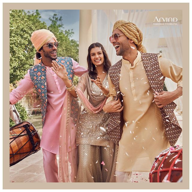 Amidst the Shaadi Shenanigans, your ‘look’ should be the least of your worries! 
Filled with elegance and simplicity, we bring to you, our special collection of #ShaadiAndCelebrations. 🥂
.
.
.
.
.
.
.
.
.
.
#Arvind #FashioningPossibilities #MensWear #groom #wedding #love #weddingwear #weddingday #weddingsuits #weddinginspiration #weddingcollection #weddings #photography #groomtobe #weddingplanner #weddingideas #groomfashion #instawedding #marriage #traditionalwear #destinationwedding #brideandgroom #preweddingcollection #indianwedding #fashion #newcollection #weddingplanning #indianweddingwear #weddingsuit