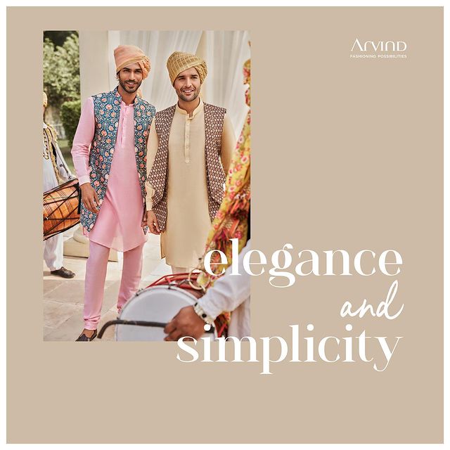 Amidst the Shaadi Shenanigans, your ‘look’ should be the least of your worries! 
Filled with elegance and simplicity, we bring to you, our special collection of #ShaadiAndCelebrations. 🥂
.
.
.
.
.
.
.
.
.
.
#Arvind #FashioningPossibilities #MensWear #groom #wedding #love #weddingwear #weddingday #weddingsuits #weddinginspiration #weddingcollection #weddings #photography #groomtobe #weddingplanner #weddingideas #groomfashion #instawedding #marriage #traditionalwear #destinationwedding #brideandgroom #preweddingcollection #indianwedding #fashion #newcollection #weddingplanning #indianweddingwear #weddingsuit