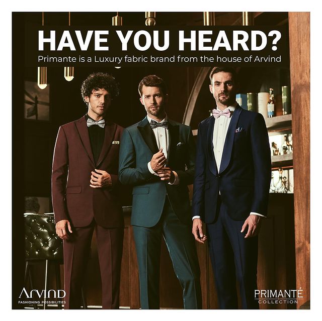 Primante is a Luxury fabric brand from the house of Arvind- Those who already know: We Love You! 
Those who just got know: You’re going to Love us more! 
 
Bringing luxury to you, just the way you like it. Need we say more? 
.
.
.
.
.
.
.
.
.
.
.
#Arvind #FashioningPossibilities #MensWear #tailor-made #fashion #handmade #fitwel #tailormade #bespoketailoring #designer #madetomeasure #mensfashion #traditional #brandsofinstagram #style #workwear #fashionblogger #fashionindustry #houseoffashion #india #indian #indianfashionstore #casualwear #fashiondesigner #trendingfashion #ootd #mensfashion #clothingbrand #fashiontrend
