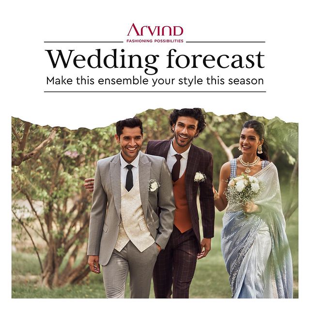 We’ve predicted your look…and oh, you’re lookin’ good! 
At Arvind, you can find just the right ensembles to ‘up’ your style game this Wedding season!  Shirts, waistcoats, tailored suits, ties and there’s much, much more.
So what are you waiting for? Head over to your nearest store today 🛍️.
.
.
.
.
.
.
.
.
.
.
.
.
#Arvind #FashioningPossibilities #MensWear #groom #wedding #love #weddingwear #weddingday #weddingsuits #weddinginspiration #weddingcollection #weddings #photography #groomtobe #weddingplanner #weddingideas #groomfashion #instawedding #marriage #traditionalwear #destinationwedding #brideandgroom #preweddingcollection #indianwedding #fashion #newcollection #weddingplanning #indianweddingwear #weddingsuit