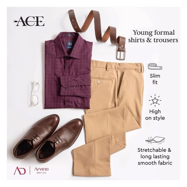 Every day is a new challenge…so here are some versatile picks, for you to ACE them all! 🙌🏻 

Upgrade your wardrobe with the Ace Collection from AD by Arvind!
.
.
.
.
.
.
.
.
.
.
.
#Arvind #FashioningPossibilities #MensWear #officewear #fashion #onlineshopping #ootd #youngformalwear #dailywear #casualwear #cotton #style #workwear #fashionstyle #fashionista #formalwear #trending #officeoutfit #officestyle #trousers #trouserspants #trousersformen #trouserstyles #mensweardaily #menfashionstyle #mensclothing #mensfashionpost #clothing #menfashionreview