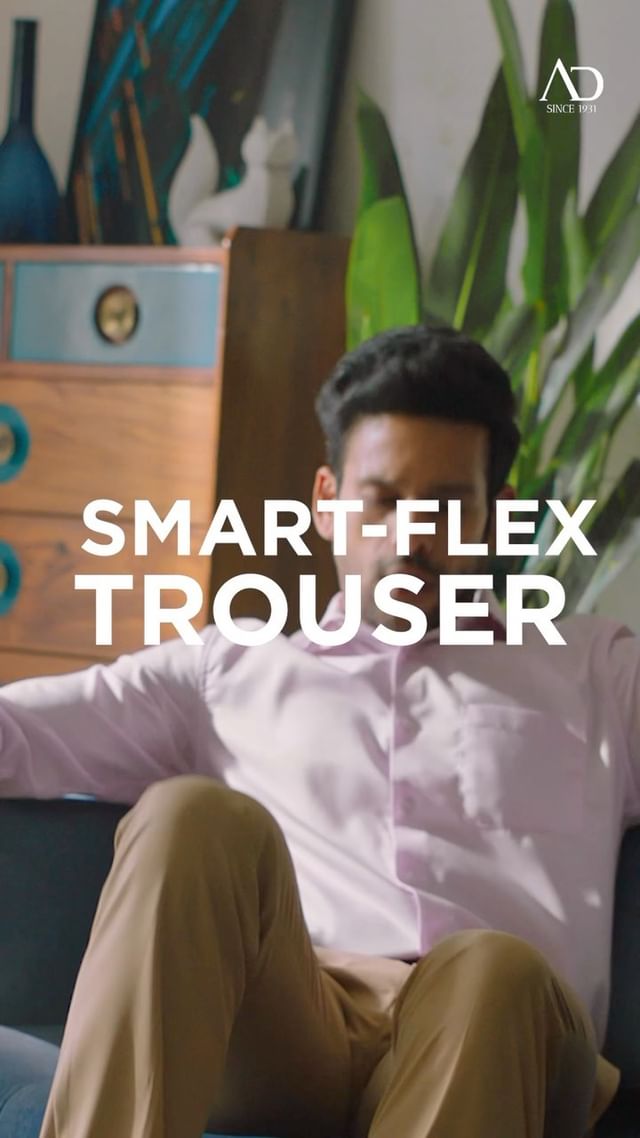 The Arvind Store Gone are the days when your trousers were just limited to  an office set up The Smart Flex Trousers by Arvind are so comfortable that  you d want to