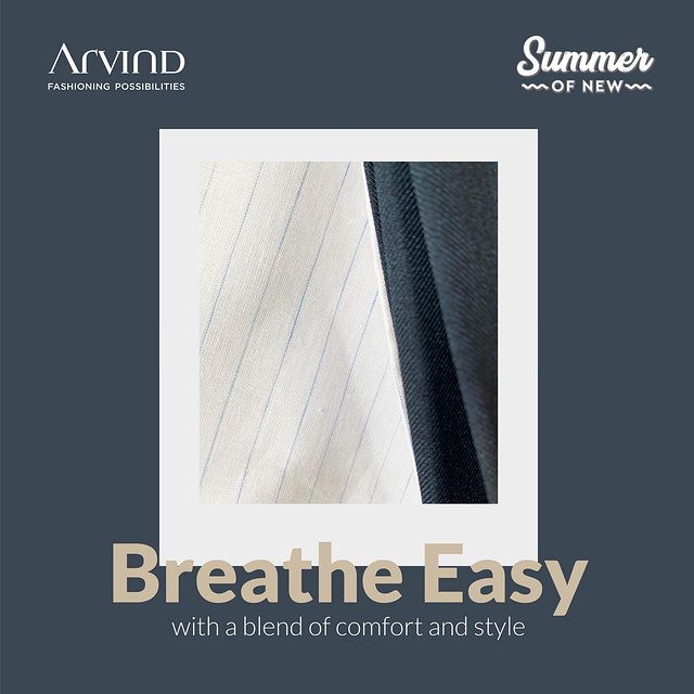 Meet the season’s new favorites! 
A perfect blend of comfort and style, our #SpringSummer’23 fabrics are breathable & fashionable at the same time. 

Want to update your Spring wardrobe? Rush to an Arvind store near you🛒🛍️
#SummerofNew
.
.
.
.
.
.
.
.
.
.
.
.
#Arvind #FashioningPossibilities #MensWear #collection #menfashion #fashion #menstyle #love #instagood #style #instagram #men #ootd #fashionista #fashionstyle #gentleman #classicmenswear #clothingstore #collections #gentleman #gentlemanstyle #happycustomers #mensclothing #menstailoring #menstyle #mensweardaily #menwithclass #moderngentleman #onlineshop #SS23