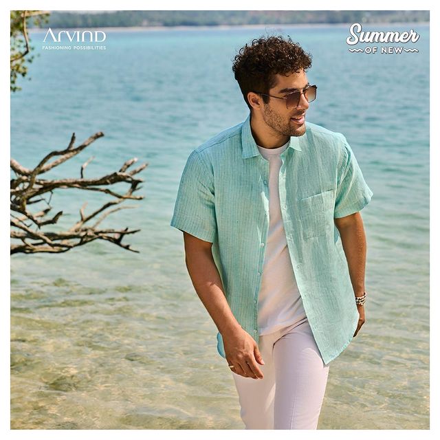 As cool as a cucumber 🥒 — is that what you wanna be this Summer? 
Then this comfy aqua #LinenShirt and cozy, wrinkle-free white #Trousers are meant just for you 🏝️

Own the look. Visit The Arvind Store! 🛒🛍️
.
.
.
.
.
.
.
.
.
.
.
.
#Arvind #FashioningPossibilities #MensWear #collection #menfashion #fashion #menstyle #love #instagood #style #instagram #men #ootd #fashionista #fashionstyle #gentleman #classicmenswear #collections #gentleman #gentlemanstyle #happycustomers #mensclothing #menstailoring #menstyle #mensweardaily #menwithclass #moderngentleman #summerofnew #SS23