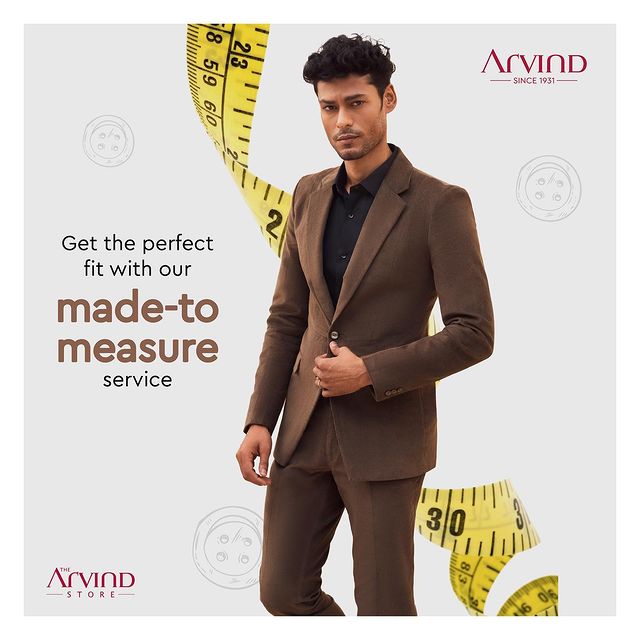 Say goodbye to ill-fitting clothes and hello to a perfectly tailored ensemble. 🧵
Our made-to-measure service is designed to ensure that every piece of clothing fits you like a glove.

Visit The Arvind Store today to experience the ultimate in personalised style. 
.
.
.
.
.
.
.
.
.
.
.
.
.
#Arvind #FashioningPossibilities #MensWear #styleguide #ootd #shirts #fashionblogger #styleblogger #styleinspo #styleinspiration #fashionstyle #fashionista #instafashion #stylegoals #outfitoftheday #styleoftheday #styleiswhat #stylediary #styleinfluencer #stylegram #blogger #stylefashion #fashiondaily #styled #bloggerstyle #instastyle #fashionaddict #outfitinspiration #madetomeasure