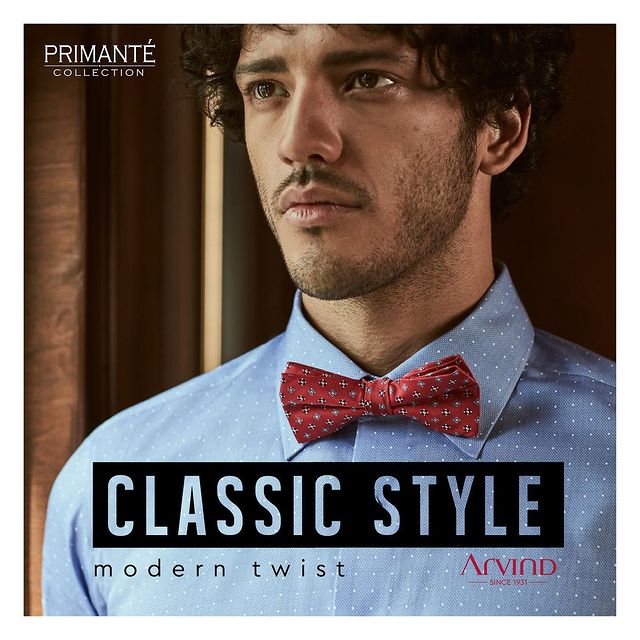 A modern twist never goes unnoticed.
Pick out the #ClassicStyles with a #ModernTwist from our Primanté Collection and get ready to make heads turn! 
Visit The Arvind Store today 🛒
.
.
.
.
.
.
.
.
.
.
.
.
.
#Arvind #FashioningPossibilities #MensWear #style #trend #fashionstyle #mensweardaily  #onlineshopping #stylish #menwithstreetstyle #mensclothing #menfashionstyle #shoes #dapper #luxury #suit #picoftheday #shopping #mensfashionpost  #clothing #fashionformen #shirts #ootdmen #modamasculina #casualstyle #menfashionreview #menfashionblogger #luxuryclothingmen