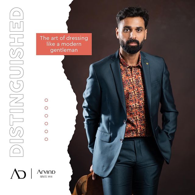 Looking for a timeless yet modern style for your next event? Our distinguished and dapper suit with a printed shirt is just what you need. Dress like a true gentleman with AD and step up your fashion game. Head to your nearest Arvind store, today! 🛍️
.
.
.
.
.
.
.
.
.
.
.
.
.

.
.
.
.
.
#menswear #mensfashion #fashion #mensstyle #ootd #menstyle #style #instafashion #fashionstyle #fashionblogger #fashionista #clothing #gentleman #streetwear #outfit #instagood #instagram #men #outfitoftheday #styleinspiration #styleoftheday #suit #formalwear