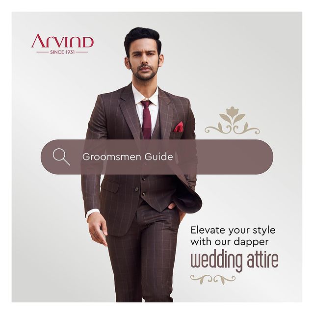 The hunt for the perfect wedding attire for you and your squad is over! Search no more, check out Arvind's fabulous #GroomsmenRange for dapper suits that will elevate your style on your Buddy’s big day!🤌🏻👀👬🕺👬🤵🏻‍♂️

Head over to your nearest Arvind showroom, now. 💯🛍️
.
.
.
.
.
.
.
.
.
.
.
.
.
#Arvind #FashioningPossibilities #MensWear #groom #wedding #love #weddingwear #weddingday #weddingsuits #weddinginspiration #weddingcollection #weddings #photography #groomtobe #weddingplanner #weddingideas #groomfashion #instawedding #marriage #traditionalwear #destinationwedding #brideandgroom #preweddingcollection #indianwedding #fashion #newcollection #weddingplanning #indianweddingwear #weddingsuit