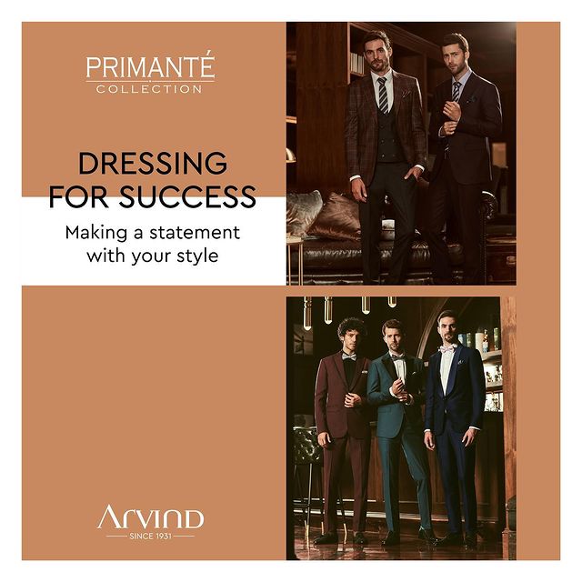 Strike a pose, gentlemen! 📸
The Primanté Collection is here to make heads turn and hearts skip a beat. With a range of impeccable suits and dashing blazers, create your own stylish statement. From formal affairs to special occasions, our collection is designed to elevate your style game. Get ready to command attention and leave a lasting impression. Discover the art of dressing for style with Arvind's Primanté Collection. 
.
.
.
.
.
.
.
.
.
.
.
.
.
#Arvind #FashioningPossibilities #MensWear #style #trend #fashionstyle #mensweardaily  #onlineshopping #stylish #menwithstreetstyle #mensclothing #malemodel #menfashionstyle #shoes #dapper #luxury #suit #picoftheday #shopping #mensfashionpost  #clothing #fashionformen #shirt #shirts #ootdmen #modamasculina #casualstyle #menfashionreview #menfashionblogger #luxuryclothingmen