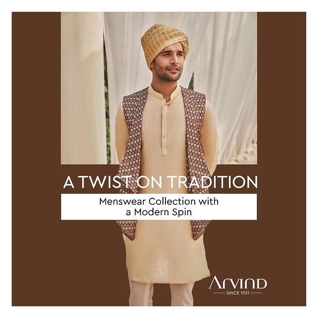 Imagine a wedding where traditional meets playful, where elegance dances with a contemporary twist, and where every moment is filled with laughter and joy. At Arvind, we bring you a menswear collection that reimagines the charm of Indian weddings with a modern spin. 💍🌀🥳

Visit Arvind today and let your imagination come to life in style! 🎉🛍️
.
.
.
.
.
.
.
.
.
.
.
.

 #Arvind #FashioningPossibilities #MensWear #festivalfashion #festival #festivaloutfit #fashion #festivalseason #handmade #festivalstyle #festivalwear #festivallife #love #festivals #instafashion #festivalstyling #ootd #kurta #styling #festivalclothing #festiveindie #bohostyle #ethnicwear #style #festivalvibes #newcollection #festivals #festivalseason #traditionalwear #indianculture