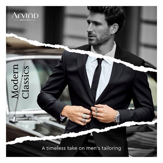 From black and white to 4K, from typewriters to touchscreens, the world may have changed, but one thing remains constant: the timeless allure of men's tailoring. 
Just like a classic movie that stands the test of time, Arvind's modern classics blend the best of old and new. Step into the spotlight with our impeccable craftsmanship and elevate your wardrobe to a whole new level of elegance.
Because when it comes to timeless style, some things never change! 🤌🏻💯
.
.
.
.
.
.
.
.
.
.
.
.
#Arvind #FashioningPossibilities #MensWear #MensTailoring #ClassicStyle #TailoredElegance #MensFashion #DapperGents #SuitedUp #TailoredPerfection #MensWardrobe #TimelessStyle #TailorMade #Menswear #Sartorial #MensStyle #CustomTailoring #ElegantMenswear #ClassicMensFashion #SuitingUp #MensStyleGuide #HandcraftedSuits #DressedToImpress #SharpDressedMan #MensTailor #ClassicMenswear #TailoringArtistry #MensFashionTips #WellDressedMen #TimelessFashion