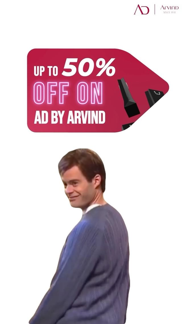 Get ready to redefine your style with Arvind Menswear’s End of Season Sale! Discover impeccable craftsmanship and timeless designs at irresistible prices. Shop now and elevate your wardrobe with up to 50% off on AD by Arvind. 

Visit the nearest store today 🛍️ 
.
.
.
.
.
.
.
.
.
.
.
.
#Arvind #FashioningPossibilities #MensWear #eoss #mensfashion #fashionsale #menswearsale #stylesale #fashiondeals #eossale #mensstyle #fashionbargains #endofseasonsale #mensclothing #fashiondiscounts #shopsmart #fashionclearance #mensfashionsale #salealert #fashionsteals #limitedtimeoffer #shopnow #fashionfinds #fashionforless #musthavesale #mensfashiondeals #discountshopping #fashionsaleevent #wardroberefresh