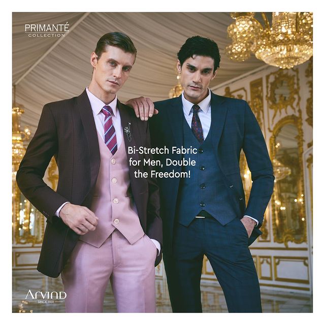 Presenting the Bi-Stretch Fabric for men, a game-changer that grants double the freedom – unmatched comfort and a crisp, sharp look.
 Make every movement without compromising on style, for these fabrics redefine what it means to feel at ease while dressed to impress. Let your charisma soar as you conquer the day with unparalleled comfort and impeccable elegance! 🏆💼 

Shop from Arvind’s Primanté Collection, now! Experience the best of fine fabrics, walk into our stores and partner stores, today!
.
.
.
.
.
.
.
.
.
.
.
.
#Arvind #FashioningPossibilities #MensWear #mensfashion #menswear #premiumfabrics #mensstyle #menwithstyle #mensclothing #fashionformen #dapperstyle #mensfashionpost #stylishmen #luxuryfashion #classymen #menswearstyle #fashionablemen #gentlemenstyle #menstyleguide #mensweardaily #sartorial #menstyleinspiration #fashiontrendsformen #highqualityfabrics #mensfashionblog #tailoredmenswear #fashionforwardmen #elegantmen #dapperlook