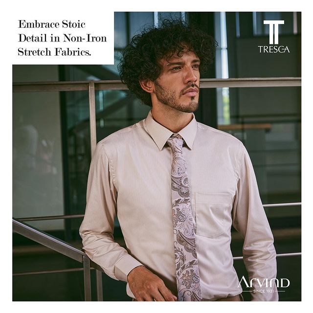 It all lies in the details…
The spark, the sophistication, the suave! 🪡
Pick a fabric that is loaded with precision and demands very little. Just like the perfectly detailed, non-iron stretch fabric by Arvind Tresca👔

Shop for your suave signature, today!🛍️🛒
.
.
.
.
.
.
.
.
.
.
.
.
#Arvind #FashioningPossibilities #MensWear #allweatherfabrics #mensfashion #allweather #dailywear #officewear #essentials #fashiongame #fabrics #mensstyle #mensoutfit #mensclothing #styletips #fashioninspo #wardrobeessentials #dapperlook #ootdmen #fashionforward #weatherproof #mensweardaily #officeoutfit #fashionablemen #stylishmen #sartorial #classicstyle #menwithstyle #outfitinspiration #fashiontrends