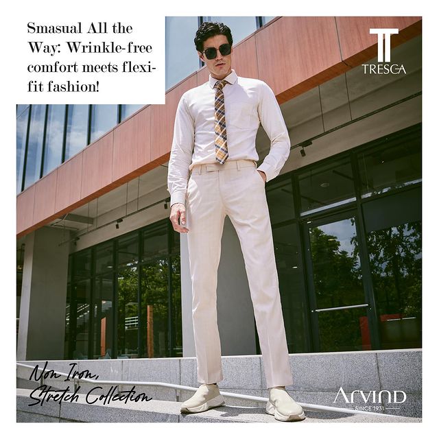 The smart ones always choose effortless dressing! 💯👀
If you're one of them, then Arvind Tresca offers you a wide variety to choose from. Ranging from wrinkle-free, to flexi-fit, we take Smart-Casual aka Smasual, a notch higher! 

Visit our website to shop effortlessly. 🛍️🤩
.
.
.
.
.
.
.
.
.
.
.
.
#Arvind #FashioningPossibilities #MensWear #allweatherfabrics #mensfashion #allweather #dailywear #officewear #essentials #fashiongame #fabrics #mensstyle #mensoutfit #mensclothing #styletips #fashioninspo #wardrobeessentials #dapperlook #ootdmen #fashionforward #weatherproof #mensweardaily #officeoutfit #fashionablemen #stylishmen #sartorial #classicstyle #menwithstyle #outfitinspiration #fashiontrends