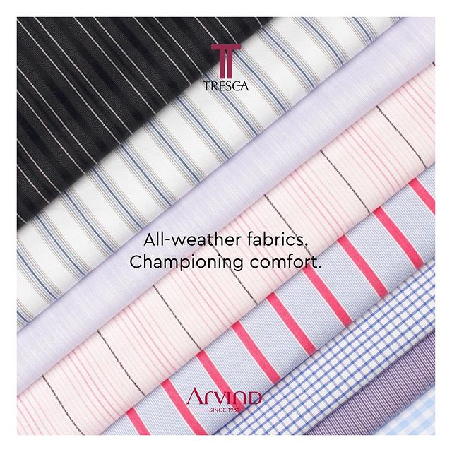 Change is the only constant, but what’s constant through the change is the comfort of our fabrics! ☀️❄️☔️
Choose the all-weather fabrics by Tresca, and challenge the climate in complete style. 

Mastering the Art of Performance is just one purchase away! 🛍️💯
.
.
.
.
.
.
.
.
.
.
.
.
#Arvind #FashioningPossibilities #MensWear #allweatherfabrics #mensfashion #allweather #dailywear #officewear #essentials #fashiongame #fabrics #mensstyle #mensoutfit #mensclothing #styletips #fashioninspo #wardrobeessentials #dapperlook #ootdmen #fashionforward #weatherproof #mensweardaily #officeoutfit #fashionablemen #stylishmen #sartorial #classicstyle #menwithstyle #outfitinspiration #Tresca
