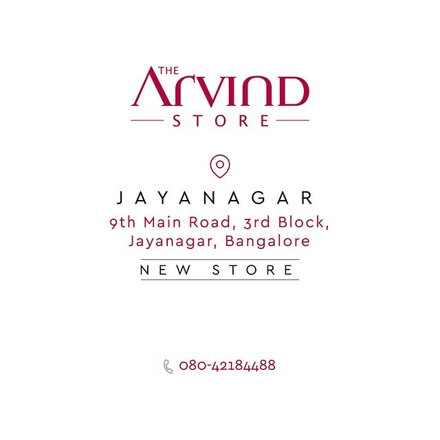 Knock Knock, Jayanagar! 🤏🏻

Get ready to stay on-trend and elevate your fashion game with The Arvind Store. We're thrilled to announce that we are now open and fully stocked with a fabulous range of products!
📍Simply visit the store, full address in the image! 🤵‍♂️
.
.
.
.
.
.
.
.
.
.
.
#Arvind #FashioningPossibilities #MensWear #Arvind #FashioningPossibilities #MensWear #franchise #newstoreopening #franchisingbusiness #newstore #franchiseowner #franchiseopportunities #arvindfranchise #Businessowner #businessgrowth #businessmarketing #india #branddevelopment #marketleader #brandexpansion #businessexpansion #franchiseopportunities #newstoreopening #Arindmenswearstore #jayanagar #bangalore