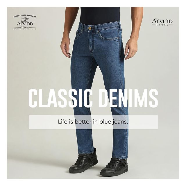 Life is a journey full of unexpected adventures. Whether you're out & about in the city, getting things done on a weekday, or even dancing the night away, the right pair of breathable denims can be your steadfast companion. These denims keep you cool and comfortable when the heat is on, making each moment unforgettable. Invest in the magic of custom made and style with denims that let you breathe, tha turn every outing into an adventure.👖🤍
.
.
.
.
.
.
.
.
.
.
.
#Arvind #FashioningPossibilities #MensWear #DenimFashion #StyleInspiration #FashionTrends #OOTD #DenimLove #MoodSetter #JeansOnFleek #DistressedDenim #FashionGoals #OutfitGoals #StylishVibes #DenimOnPoint #Fashionista #WardrobeEssentials #FashionForward #DenimOutfit #TrendyLook #ConfidentStyle #EdgyFashion #DenimAddict #DenimDays #FashionMood #Denimdays #WeekendVibes #DenimEnsemble