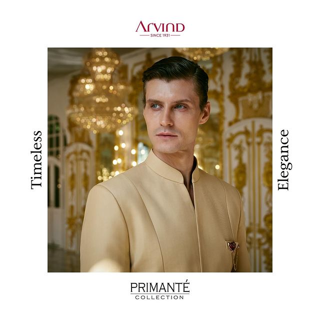 This is what dreams are made of✨
Crafted to perfection, just for you; our Primanté collection boasts of bespoke suits that one can never have enough of. With a modern design, each suit is a testament to timeless elegance and sheer comfort. 

Come, live your dream with Arvind! Shop now🛍️
.
.
.
.
.
.
.
.
.
.
.

#Arvind #FashioningPossibilities #MensWear #custommadeclothing #mensfashion #traditionalwear #festiveattire #ethnicfashion #customtailoring #festivemenswear #fabriccraftsmanship #traditionaltextures #artisanfashion #bespokewardrobe #festiveensemble #indianfabrics #tailoredelegance #handcraftedwear #heritagetextiles #culturalcouture #menstraditionalwear #customdesigns #festivefashion #fabricartistry #traditionaloutfit #mensstyle #customizedgarments #festivewardrobe #richtextures