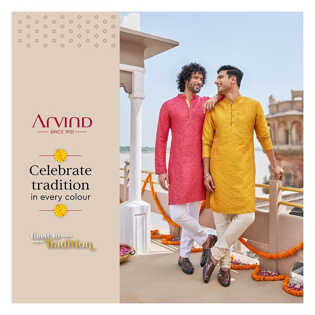 The Threads of Tradition are the ones that bind us together! 
This festive season, raise a toast to tradition with the finest threads turned into masterpieces by Arvind! Feel elegant & unique with a flair like never before.

Let’s make it a Diwali to remember. ✨Shop now at The Arvind Store✨
.
.
.
.
.
.
.
.
.
.
.

#Arvind #FashioningPossibilities #MensWear #custommadeclothing #mensfashion #traditionalwear #festiveattire #ethnicfashion #customtailoring #festivemenswear #fabriccraftsmanship #traditionaltextures #artisanfashion #bespokewardrobe #festiveensemble #indianfabrics #tailoredelegance #handcraftedwear #heritagetextiles #culturalcouture #menstraditionalwear #customdesigns #festivefashion #fabricartistry #traditionaloutfit #mensstyle #customizedgarments #festivewardrobe #richtextures
