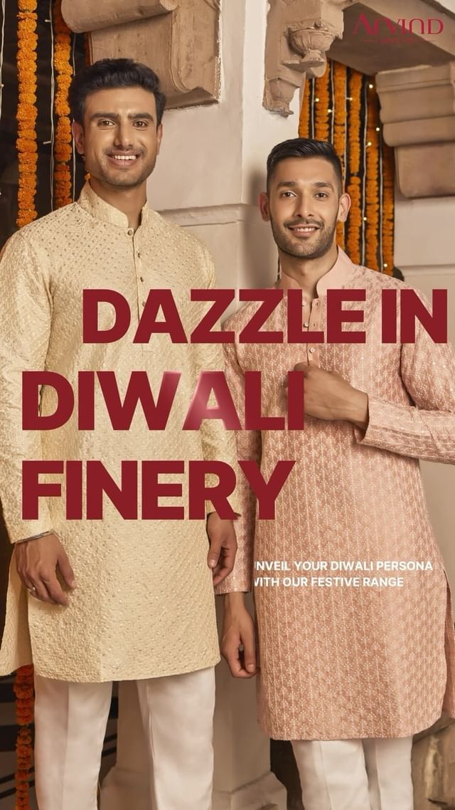 Only the finest for the festivities! ✨

This Diwali, we bring to you a wide variety of ensembles to dazzle in. 
Guess it won’t be just Diyas that’ll light up the room😋✨
.
.
.
.
.
.
.
.
.
.
.

#Arvind #FashioningPossibilities #MensWear #custommadeclothing #mensfashion #traditionalwear #festiveattire #ethnicfashion #customtailoring #festivemenswear #fabriccraftsmanship #traditionaltextures #artisanfashion #bespokewardrobe #festiveensemble #indianfabrics #tailoredelegance #handcraftedwear #heritagetextiles #culturalcouture #menstraditionalwear #customdesigns #festivefashion #fabricartistry #traditionaloutfit #mensstyle #customizedgarments #festivewardrobe #richtextures